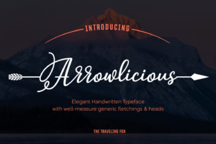 Arrowlicious Font: Bohemian Script for Editorial Design