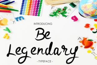 Be Legendary Font: Bold Cursive for Campaign Visuals