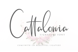 Cattalonia Font: Elegant Script for Handmade Products