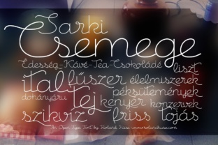 Csemege Font Review: Retro Script for Modern Branding