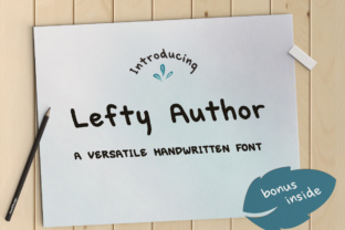 Lefty Author Font: Authentic Branding for Small Business