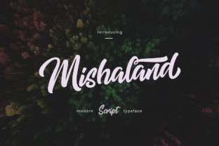 Mishaland Font: Bold Script for Digital Marketing