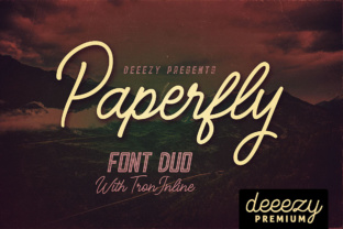 Paperfly Font: A Monoline Script for Campaign Headlines