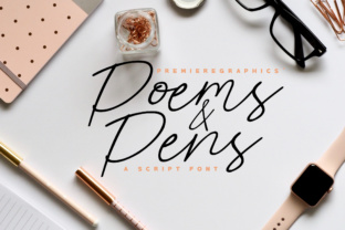 Poems Pens Font Review for Web Design