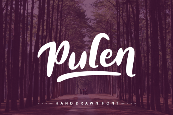Pulen Font: Hand Drawn Charm for Craft Projects
