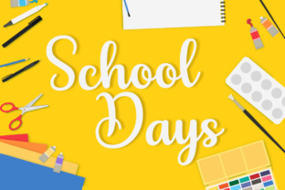 School Days Font: Nostalgic Script for Handmade Labels