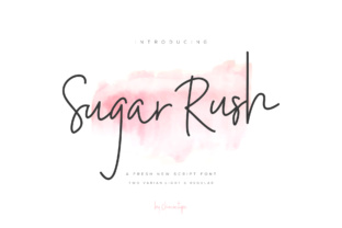 Sugar Rush Font: Handwritten Style for Web Design